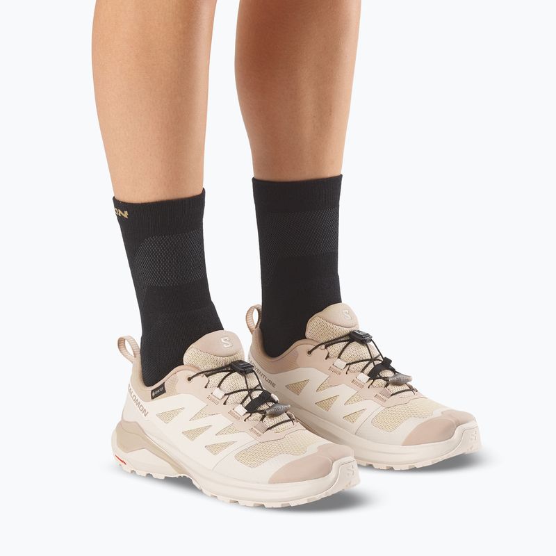 Women's trekking boots Salomon X-Adventure GTX Safari/Almond Milk/Desert 5