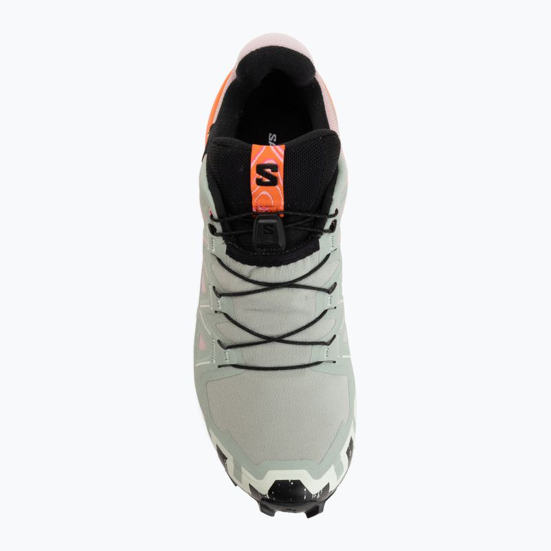 Women's running shoes Salomon Speedcross 6 GTX Icon black/green milieu 5