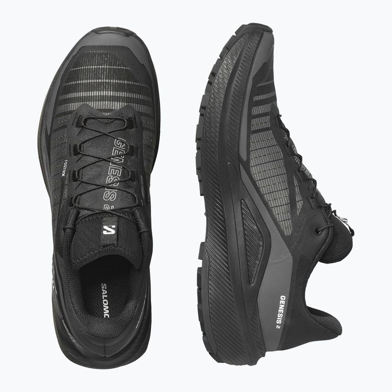 Men's running shoes Salomon Genesis 2 black/black 5