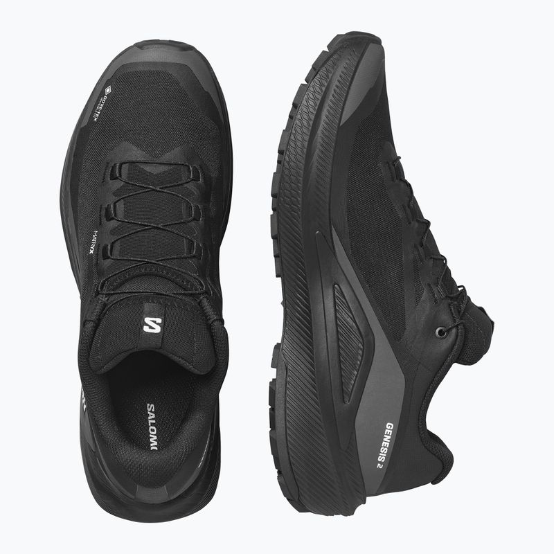 Men's running shoes Salomon Genesis 2 GTX black/black 3