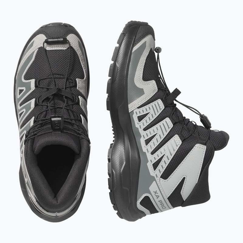 Children's hiking boots Salomon XA PRO MID Waterproof black/sedona sage 3