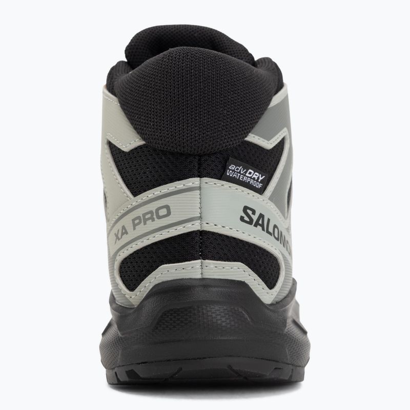 Children's hiking boots Salomon XA PRO MID Waterproof black/sedona sage 6