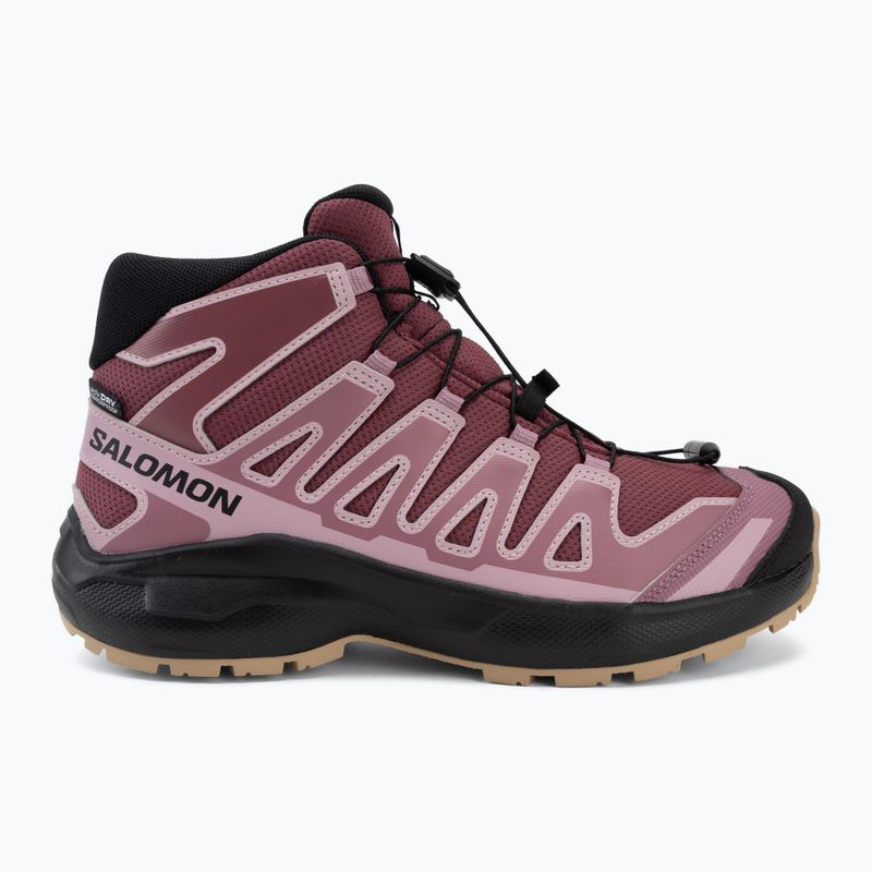 Children's hiking boots Salomon XA Pro Mid Waterproof nocturne/dusky orchid 2