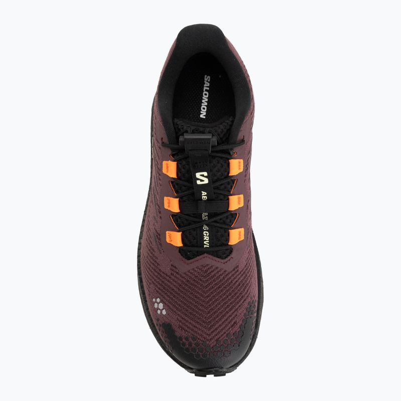 Women's running shoes Salomon Aero Blaze 4 GRVL huckleberry/black 5