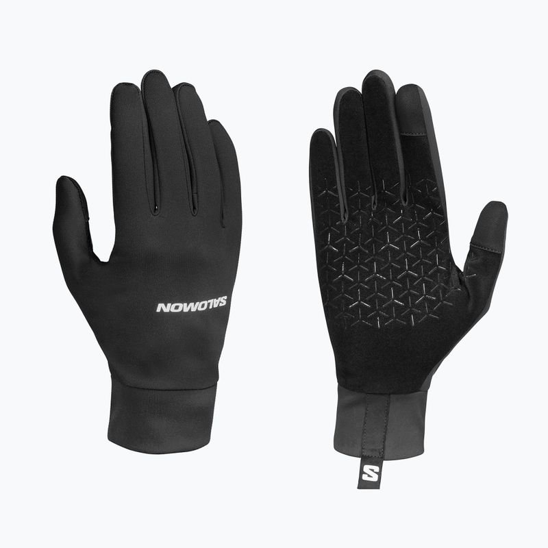 Running gloves Salomon Tech Softshell deep black