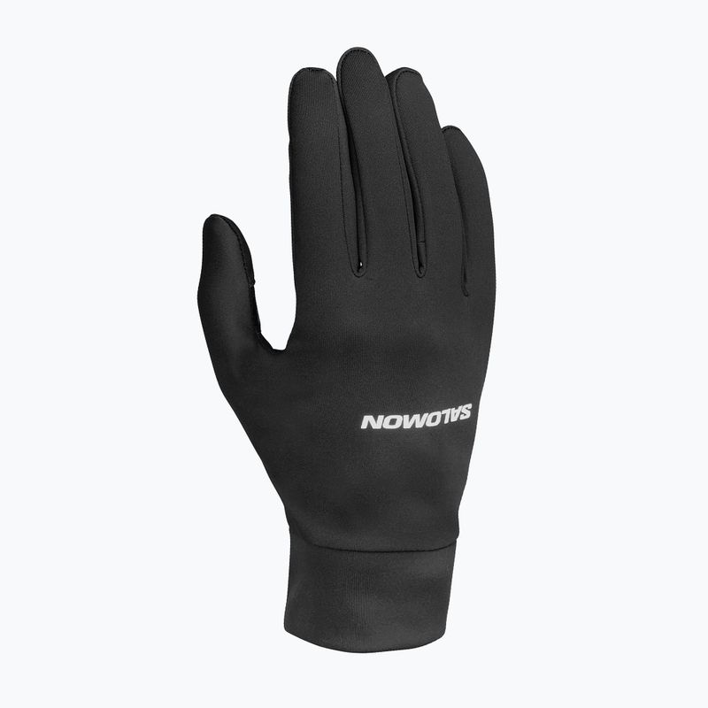 Running gloves Salomon Tech Softshell deep black 3