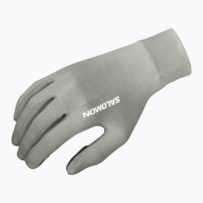 Running gloves Salomon Merino Gloves castor gray 2