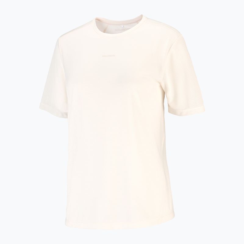 Women's running shirt Salomon Shakeout Core GFX SS Tee whisper white/pink frosting 5