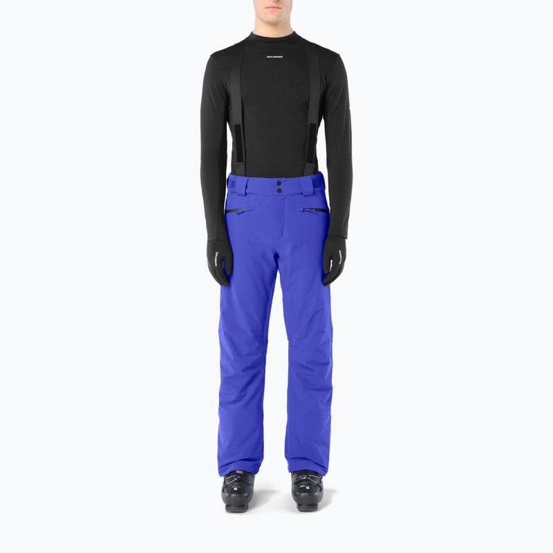 Men's ski trousers Salomon Edge clematis blue