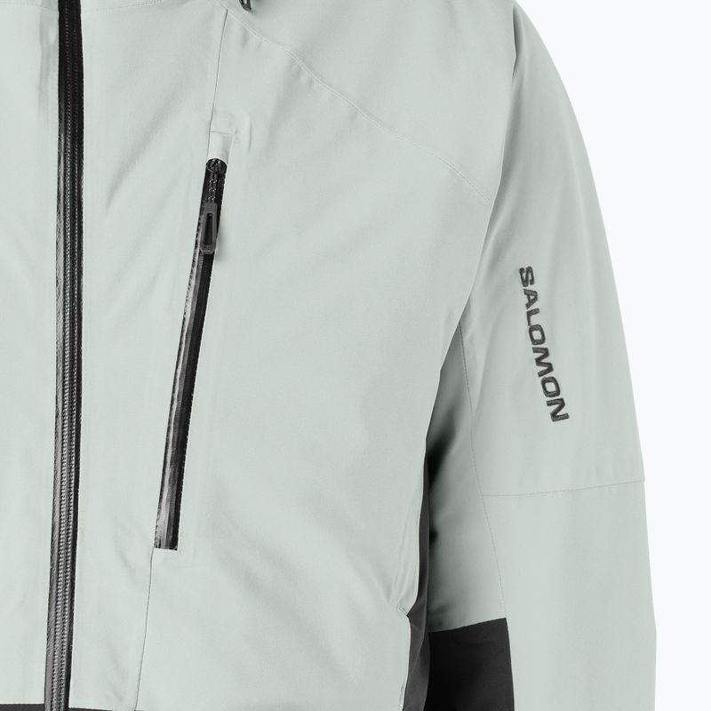 Men's ski jacket Salomon Brilliant 2.0 wrought iron/deep black 4