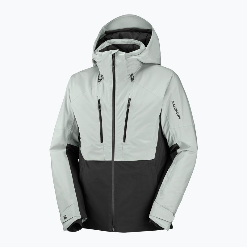 Men's ski jacket Salomon Brilliant 2.0 wrought iron/deep black 7