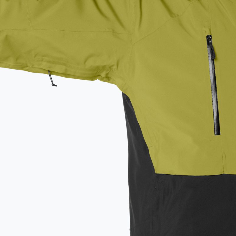 Men's ski jacket Salomon Brilliant 2.0 cardamon seed/deep black 5