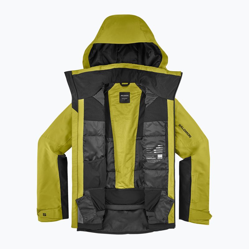 Men's ski jacket Salomon Brilliant 2.0 cardamon seed/deep black 8
