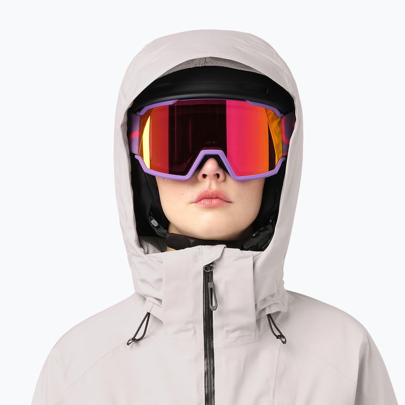Women's ski jacket Salomon Brilliant 2.0 silver cloud 3