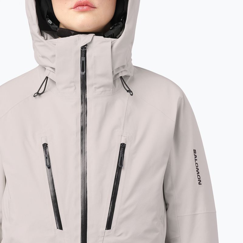 Women's ski jacket Salomon Brilliant 2.0 silver cloud 4