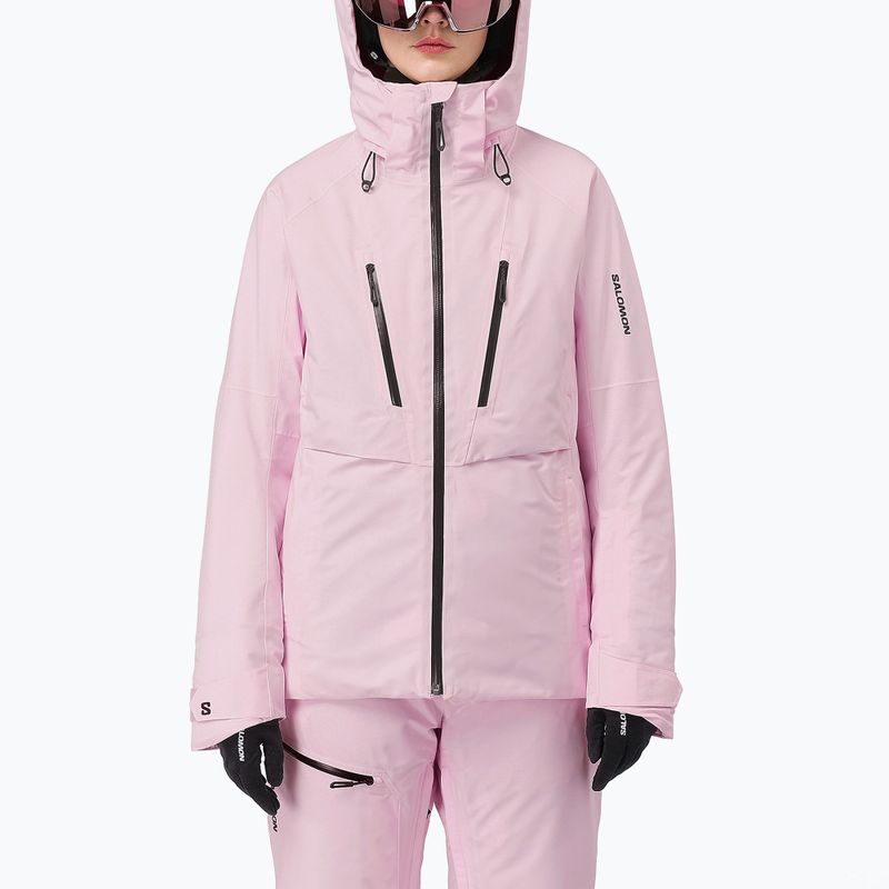 Women's ski jacket Salomon Brilliant 2.0 icy pink