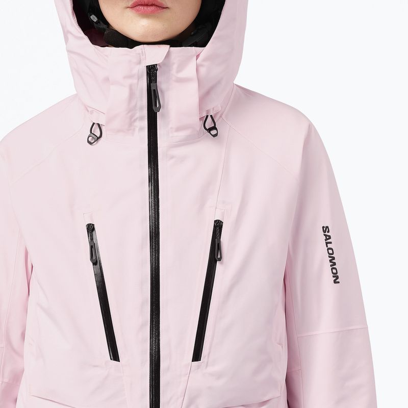 Women's ski jacket Salomon Brilliant 2.0 icy pink 4