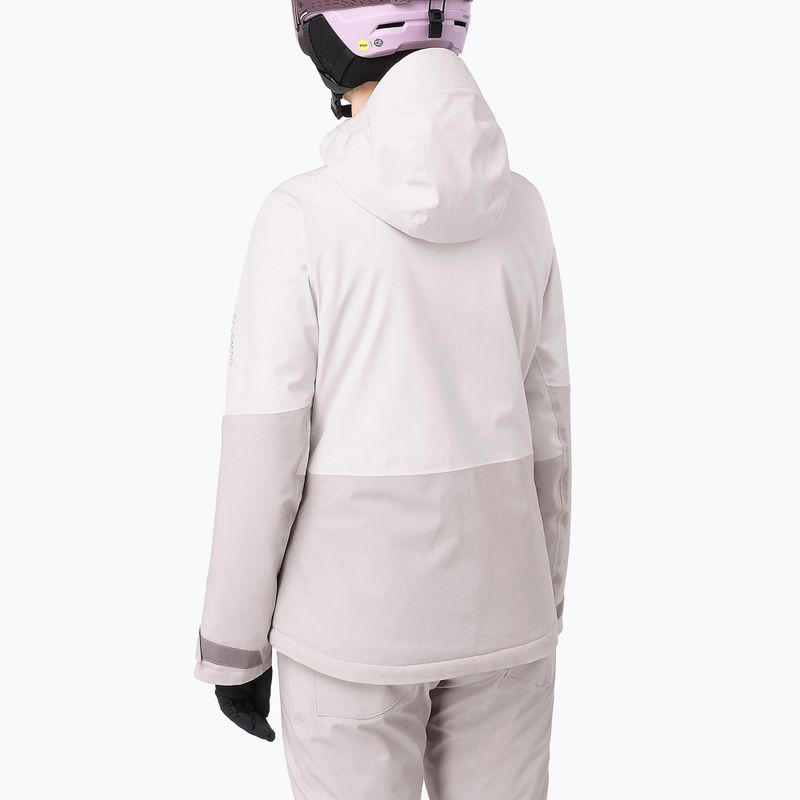 Women's ski jacket Salomon Highland white sand/silver cloud 2