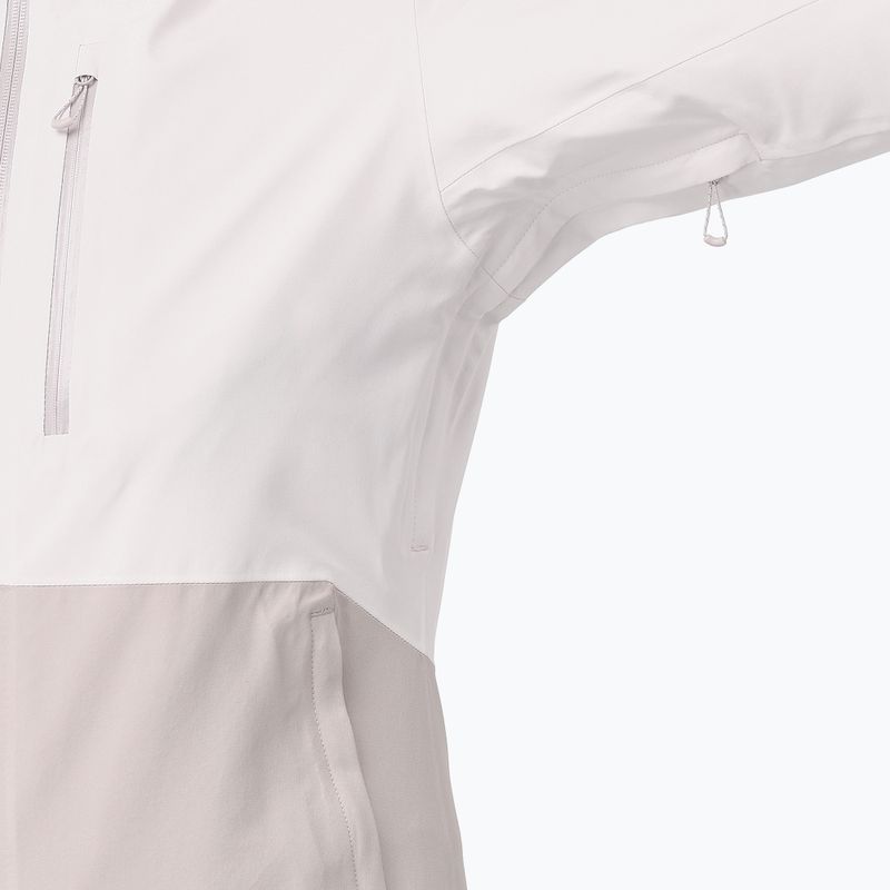 Women's ski jacket Salomon Highland white sand/silver cloud 4