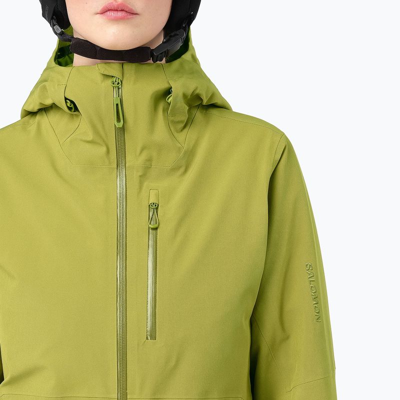 Women's ski jacket Salomon Highland cardamon seed 3