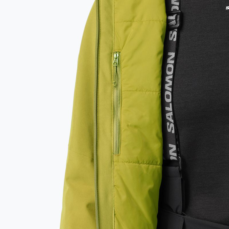 Women's ski jacket Salomon Highland cardamon seed 5