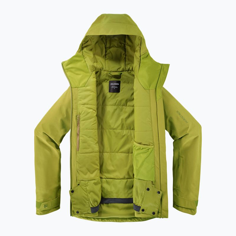 Women's ski jacket Salomon Highland cardamon seed 7