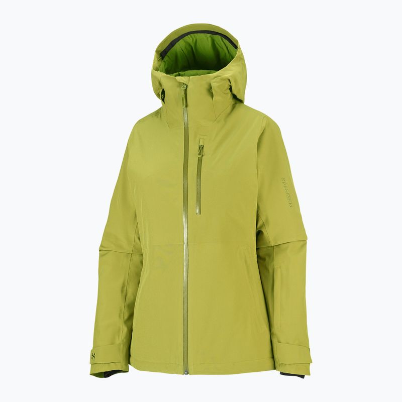 Women's ski jacket Salomon Highland cardamon seed 8