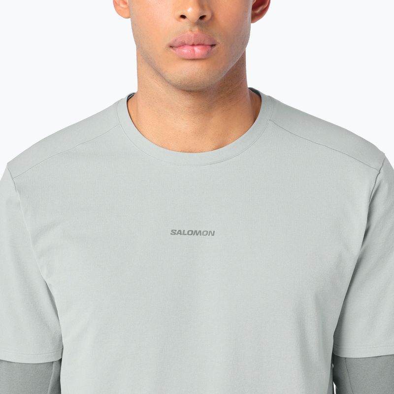 Men's T-shirt Salomon Trackline wrought iron 3
