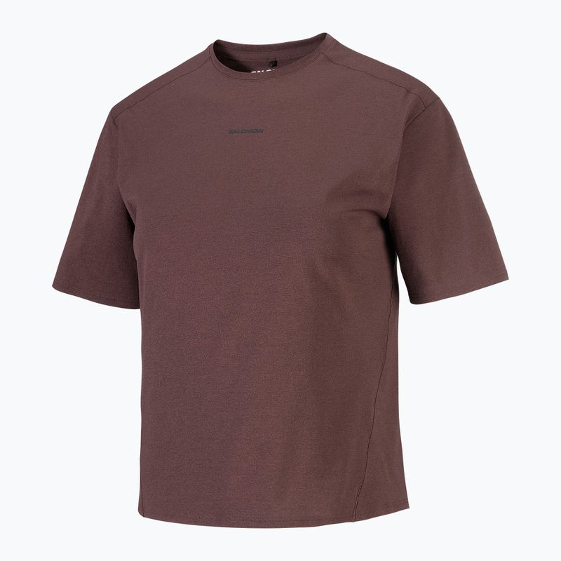 Women's T-shirt Salomon Trackline coffee bean 5