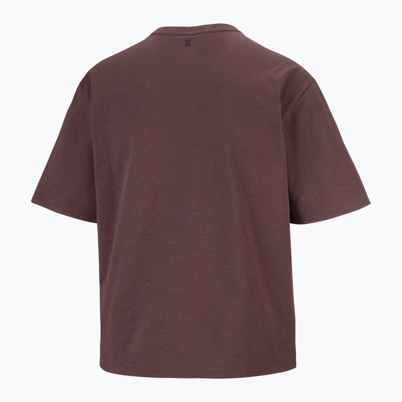 Women's T-shirt Salomon Trackline coffee bean 6
