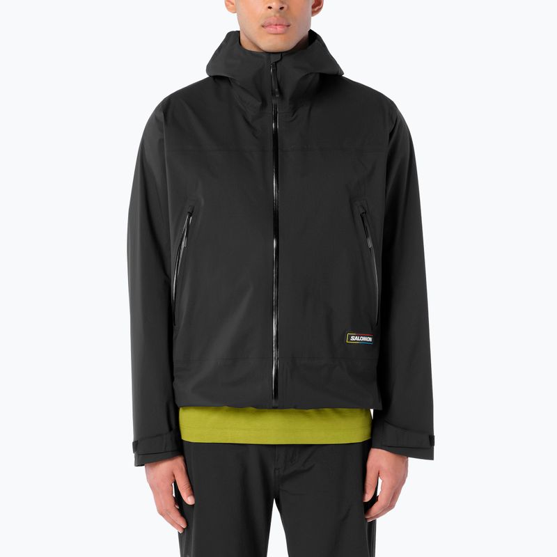 Men's rain jacket Salomon Outquest 2.5L deep black