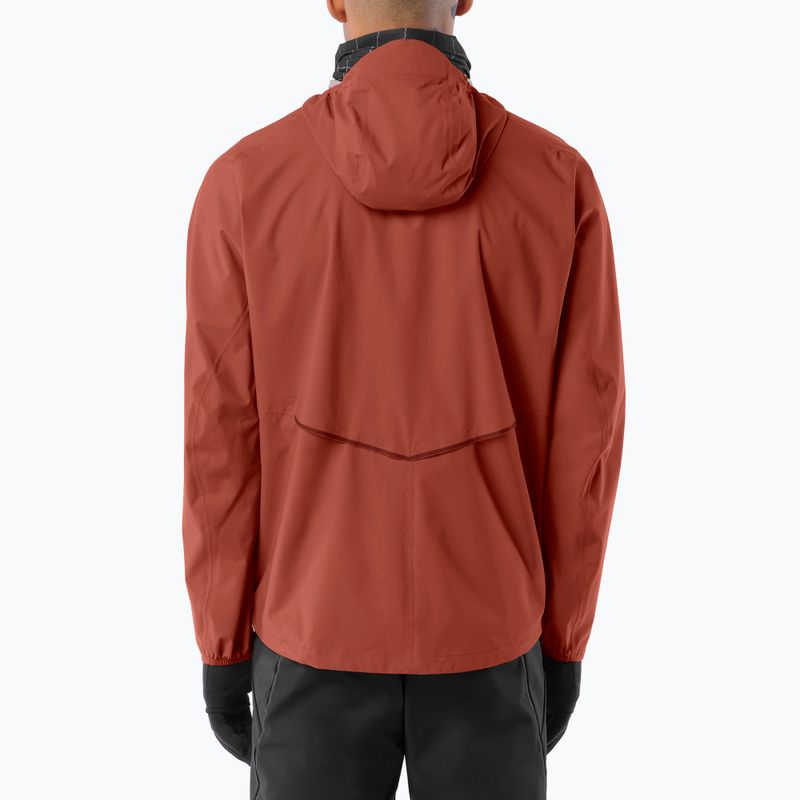 Men's running jacket Salomon Bonatti Waterproof burnt umber 2