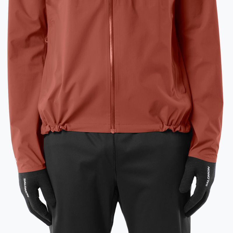 Men's running jacket Salomon Bonatti Waterproof burnt umber 4