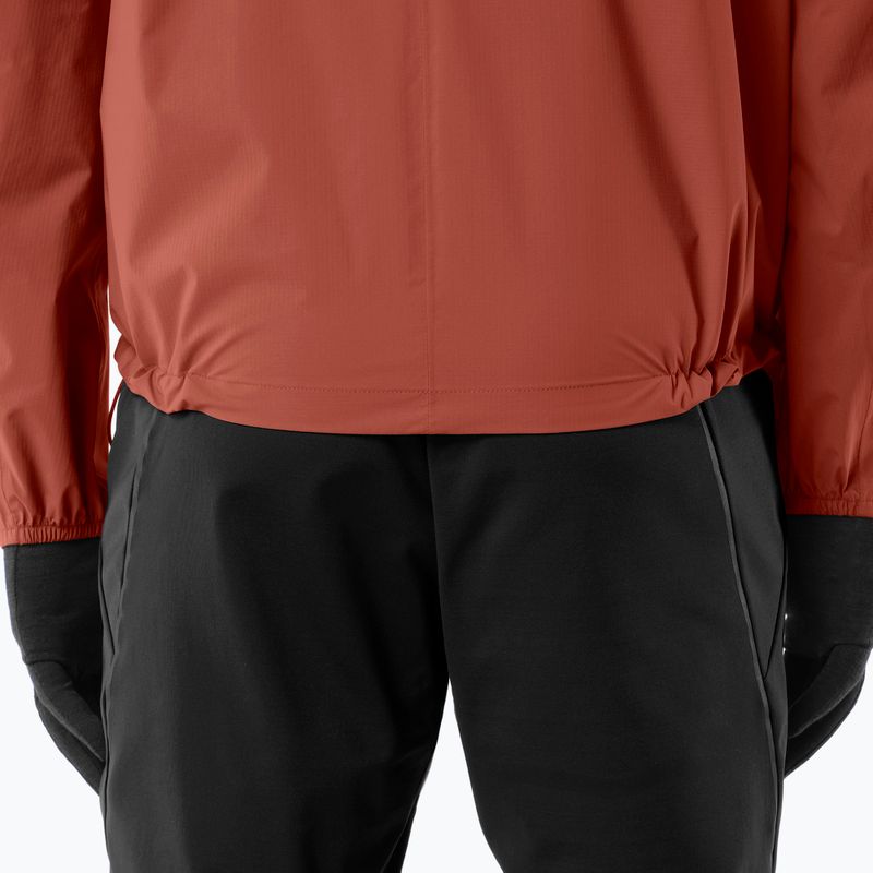 Men's running jacket Salomon Bonatti Waterproof burnt umber 5