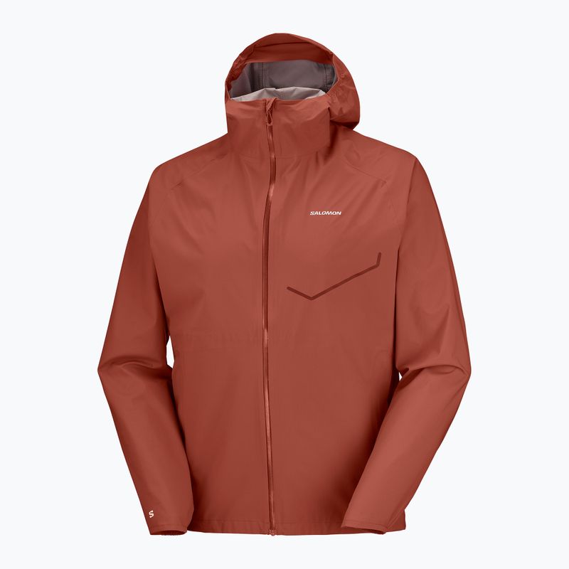 Men's running jacket Salomon Bonatti Waterproof burnt umber 8