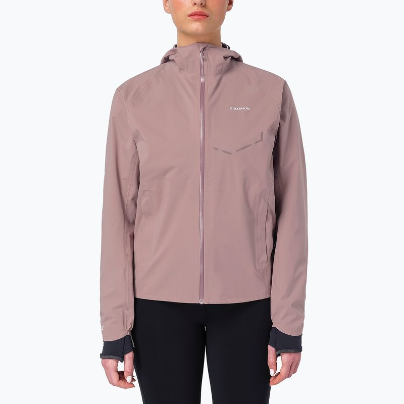 Women's running jacket Salomon Bonatti Waterproof antler