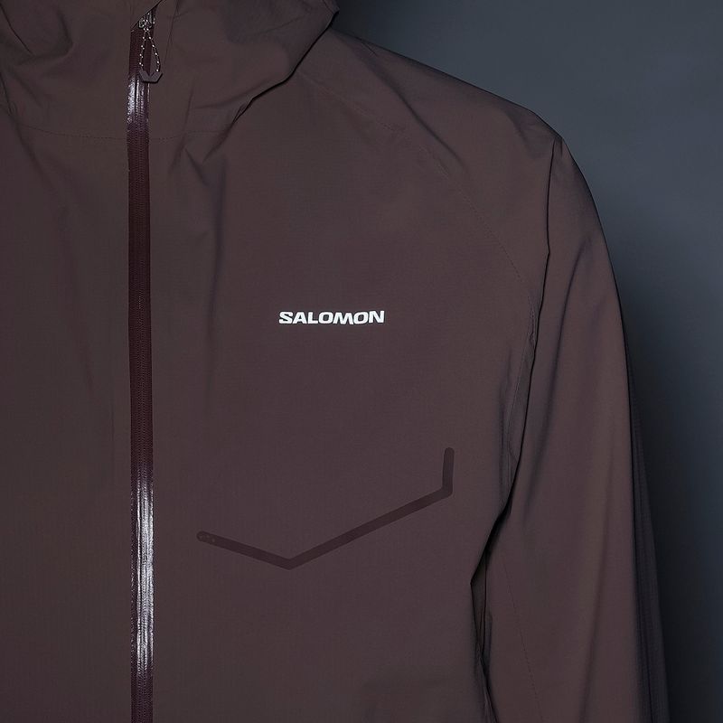 Women's running jacket Salomon Bonatti Waterproof antler 8