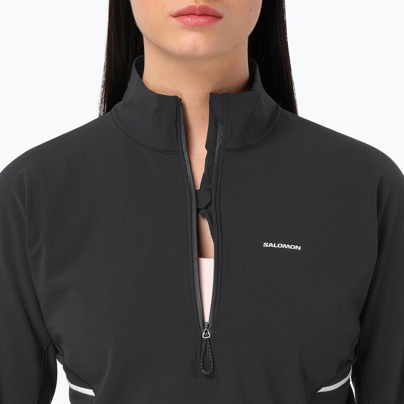 Women's sweatshirt Salomon Sense Aero Hybrid CP PLVR deep black 3
