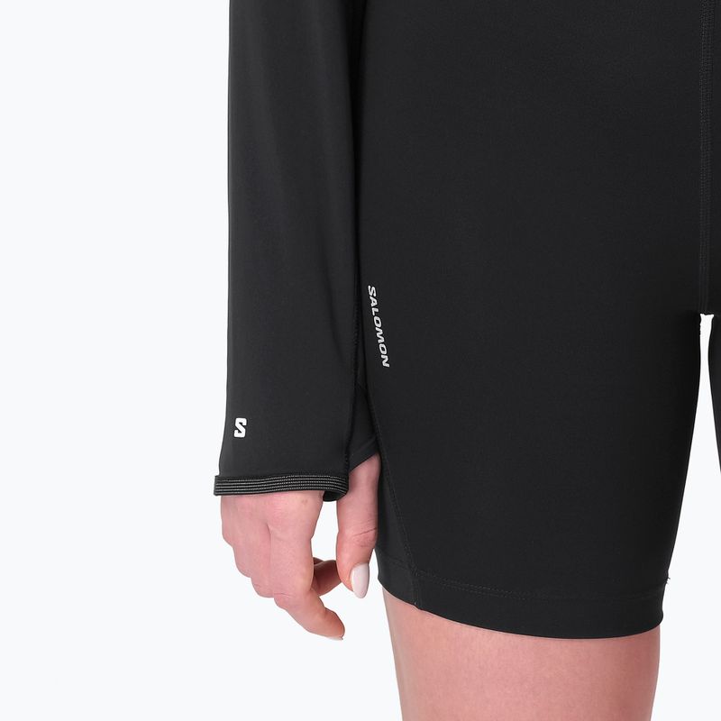 Women's sweatshirt Salomon Sense Aero Hybrid CP PLVR deep black 4