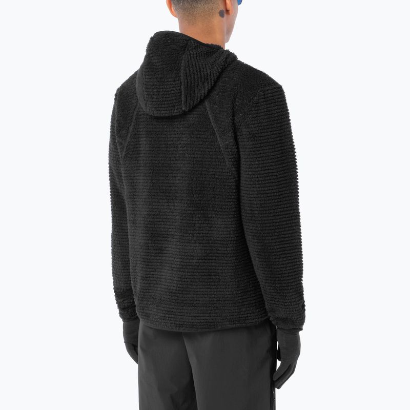 Men's fleece sweatshirt Salomon Thernova Fleece Hoodie deep black 2