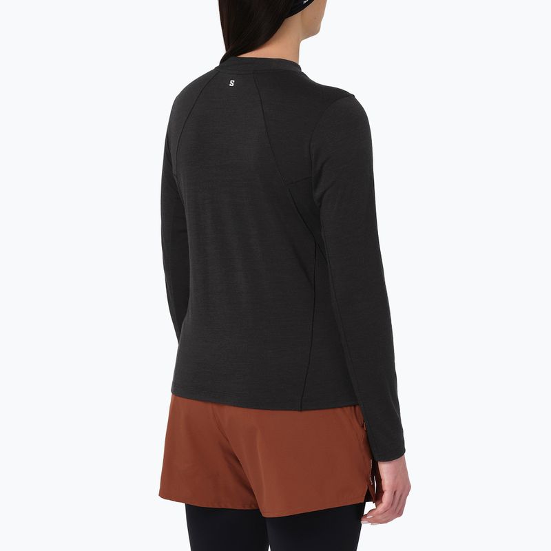 Women's running longsleeve Salomon Sense Merino Tee LS deep black 2