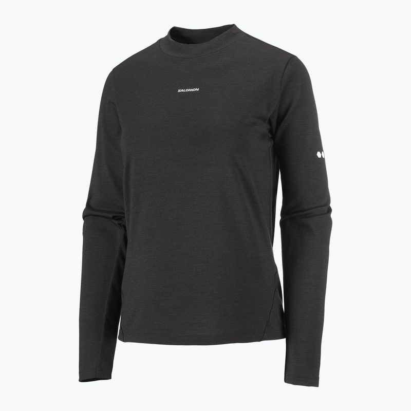 Women's running longsleeve Salomon Sense Merino Tee LS deep black 5