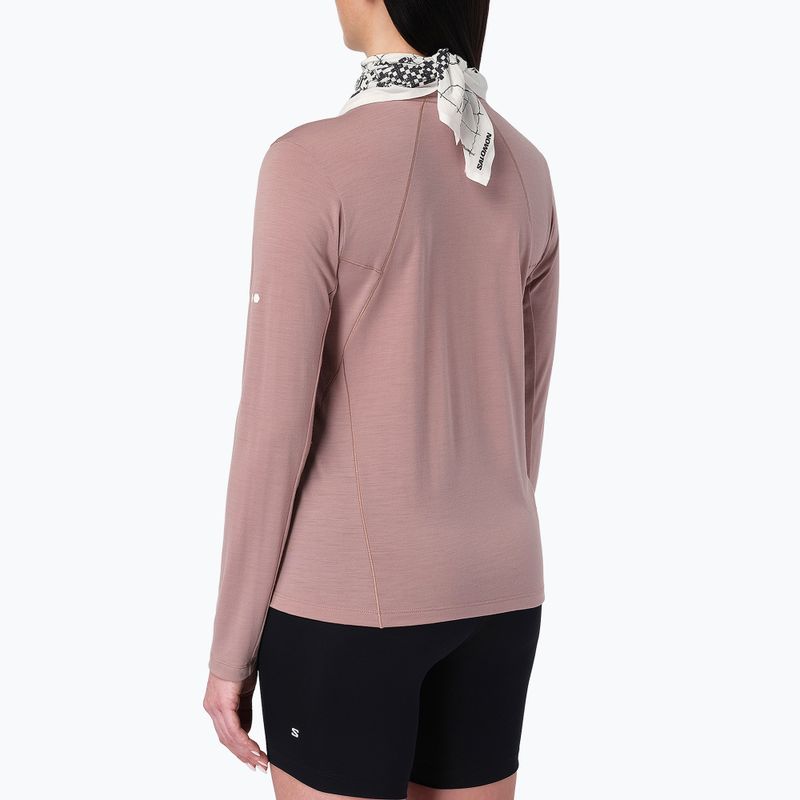 Women's running longsleeve Salomon Sense Merino Tee LS antler 2