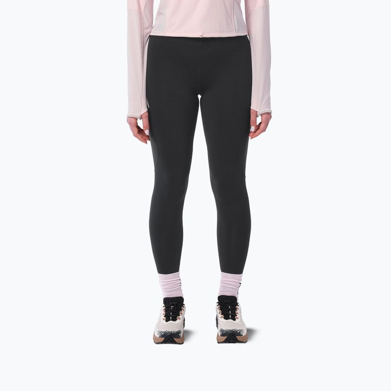 Women's running leggings Salomon Shakeout Core Warm Tights deep black
