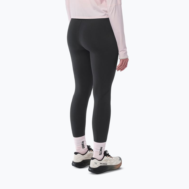 Women's running leggings Salomon Shakeout Core Warm Tights deep black 2