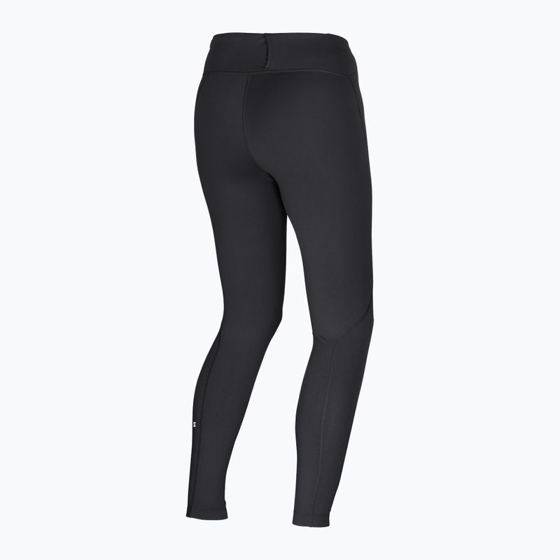 Women's running leggings Salomon Shakeout Core Warm Tights deep black 7