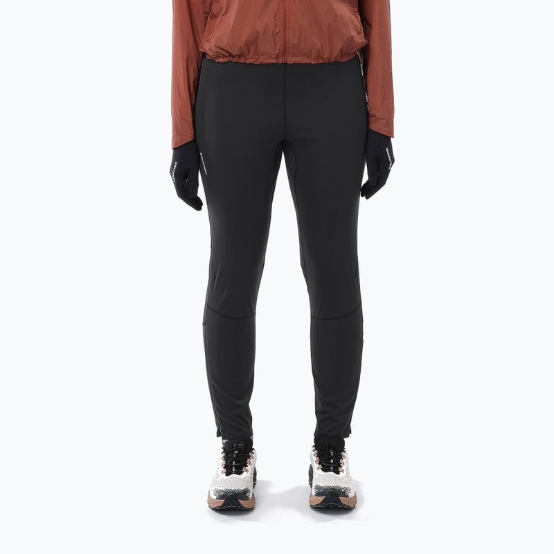 Women's running leggings Salomon Sense Softshell Tights deep black