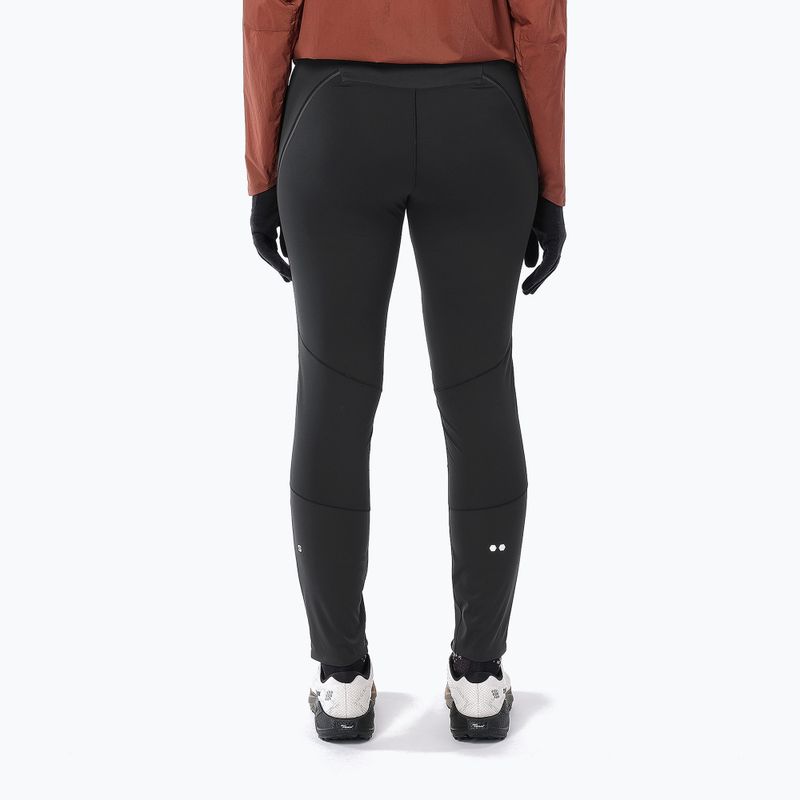 Women's running leggings Salomon Sense Softshell Tights deep black 2
