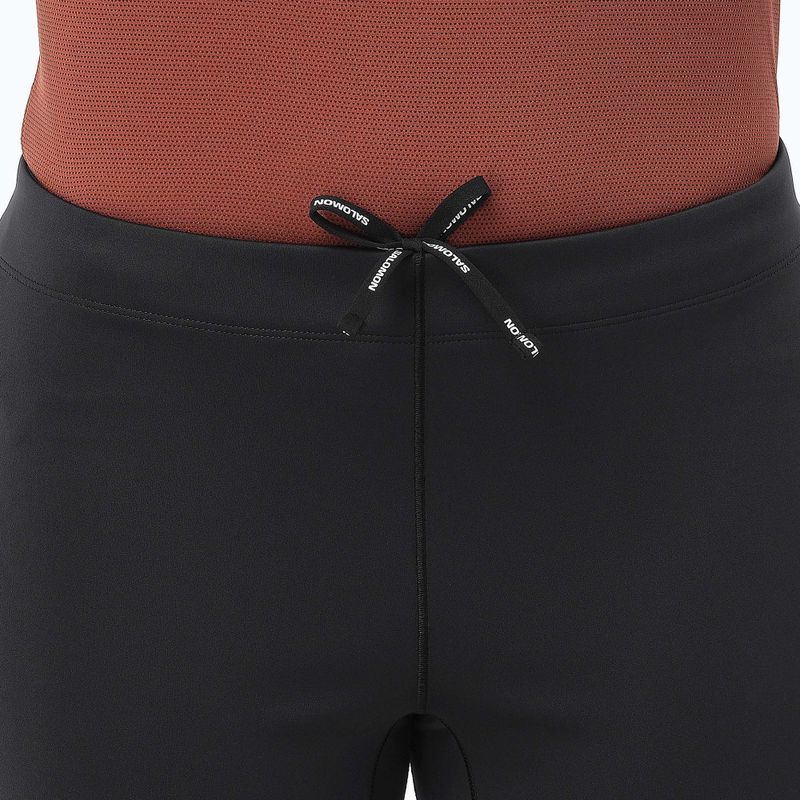 Women's running leggings Salomon Sense Softshell Tights deep black 3