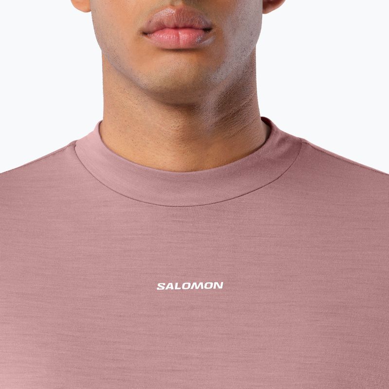 Men's running longsleeve Salomon Sense Merino Tee LS antler 4